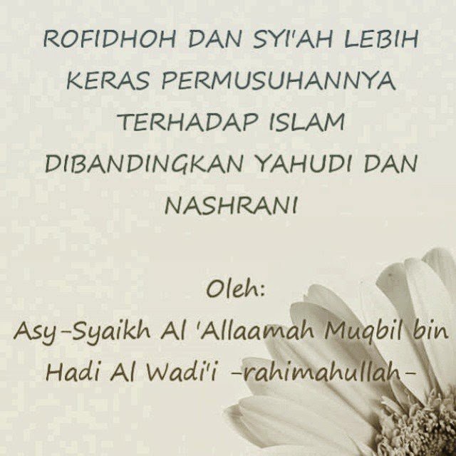 Syiah Lebih Besar Permusuhannya Daripada Yahudi dan Nasrani Syiah Lebih Besar Permusuhannya Daripada Yahudi dan Nasrani
