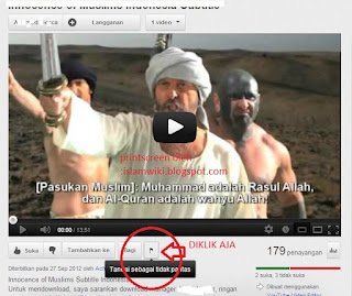 Langkah Pertama adalah: Klik pada tombol bergambar bendera aduan konten di youtube langkah 1