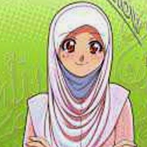 gambar kartun muslimah cantik cute