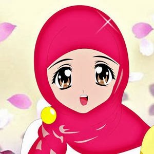 gambar kartun muslimah cantik cute