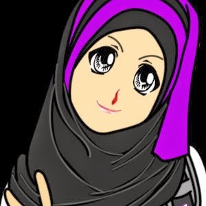 gambar kartun muslimah cantik cute