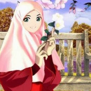 kartun muslimah kimono