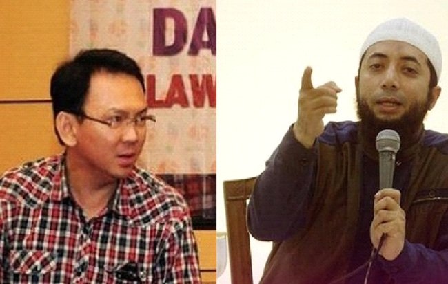 Heboh Ustadz Khalid Basalamah menegaskan bahwa Ahok hanya akan menang bila mayoritas penduduk Jakarta adalah munafik Heboh Ustadz Khalid Basalamah menegaskan bahwa Ahok hanya akan menang bila mayoritas penduduk Jakarta adalah munafik