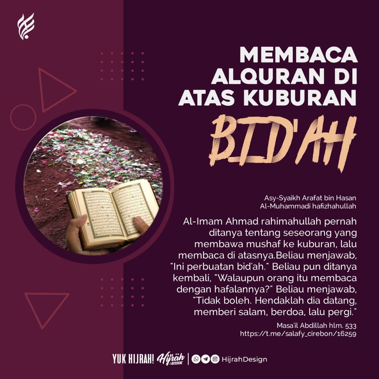 Hukum Membaca Al Quran di Kuburan Hukum Membaca Al Quran di Kuburan