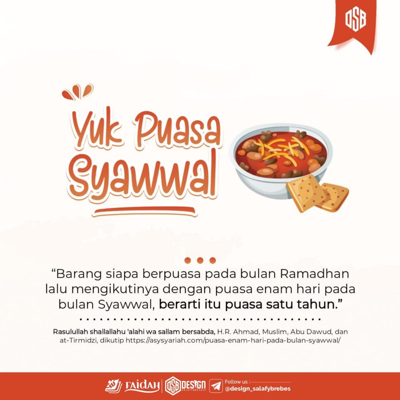 6 Pembahasan Seputar Puasa Syawal 6 Pembahasan Seputar Puasa Syawal